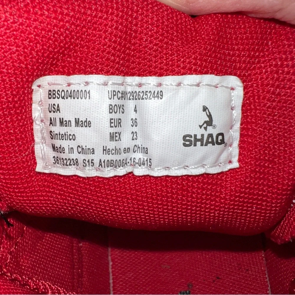 SHAQ Kids High-Top Sneakers - Gray and Red size‎ 4